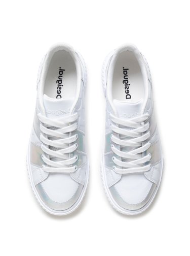 Desigual bílé tenisky Shoes Comet Iridiscent