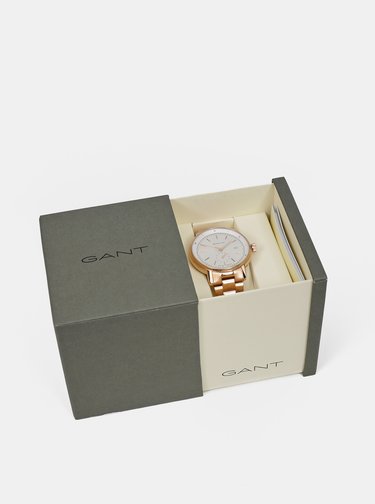 Dámské hodinky s rose gold nerezovým páskem GANT
