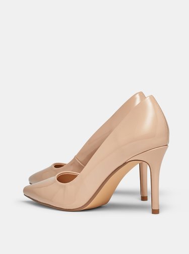 Béžové lesklé lodičky Dorothy Perkins