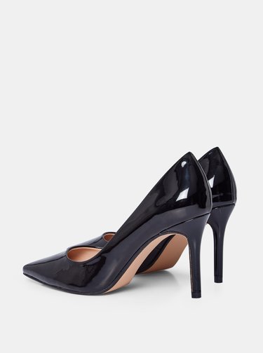 Čierne lesklé lodičky Dorothy Perkins