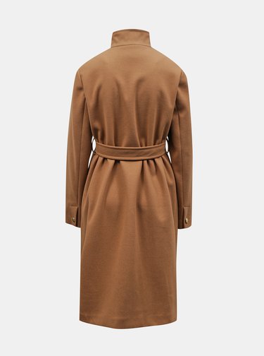 Hnědý zimní těhotenský kabát Dorothy Perkins Maternity