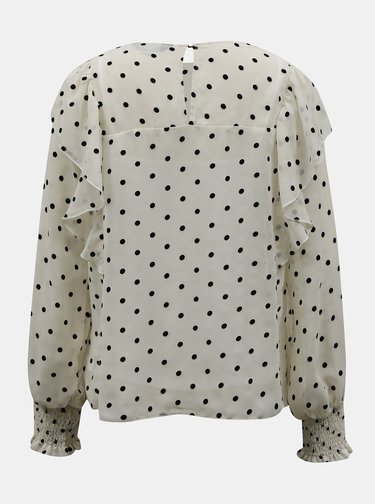Krémová puntíkovaná halenka Dorothy Perkins