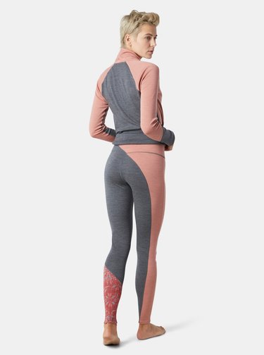 Šedo-růžové dámské legíny Smartwool