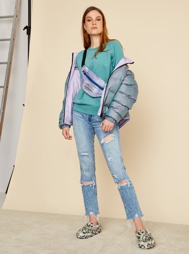 Mentolová dámska basic mikina ZOOT Baseline Penelope