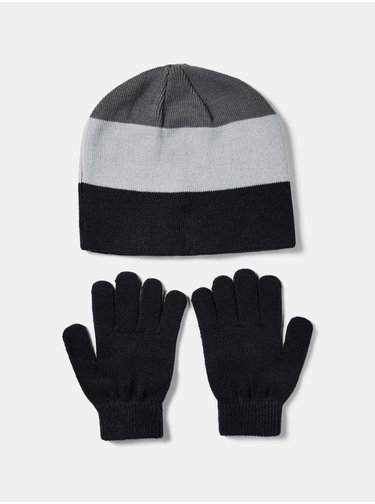 Čepice a rukavice Under Armour Boys Beanie Glove Combo-BLK