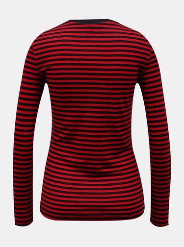 Červené pruhované tričko VERO MODA