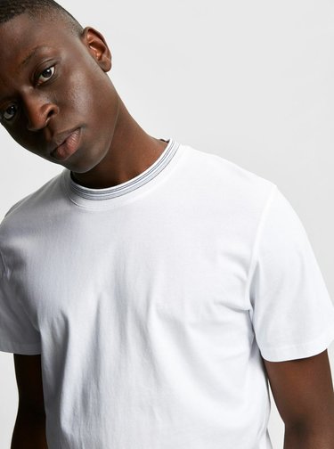 Biele basic tričko Selected Homme