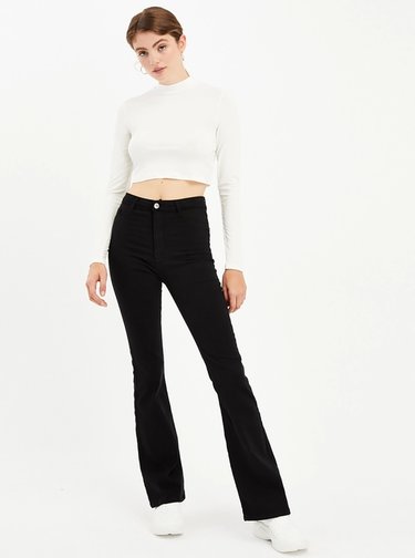 Bílý crop top TALLY WEiJL