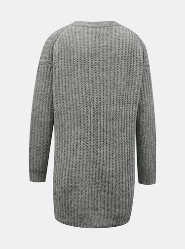 Světle šedý basic svetr ONLY New Chunky