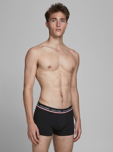 Sada dvoch čiernych boxeriek Jack & Jones