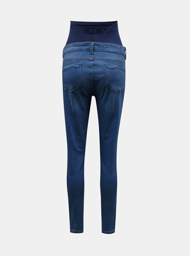 Modré těhotenské skinny fit džíny Dorothy Perkins Maternity