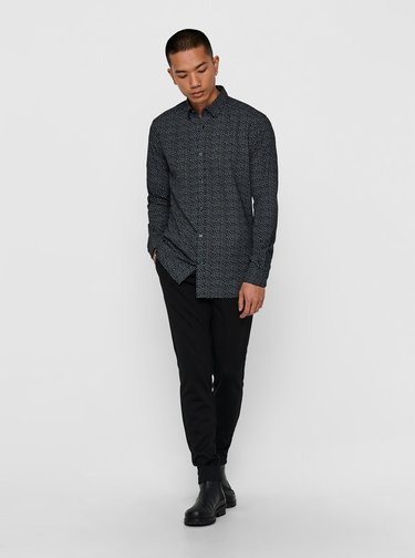 Camasi office pentru barbati ONLY & SONS - negru