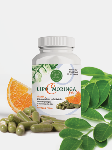 Vitamin C Moringa forte 60 kapslí Herb & Me (420 mg)