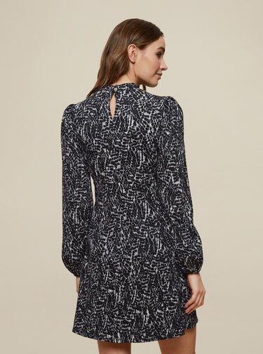 Černé vzorované šaty Dorothy Perkins