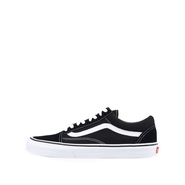 Pantofi sport negru&alb cu detalii din piele intoarsa VANS Old Skool