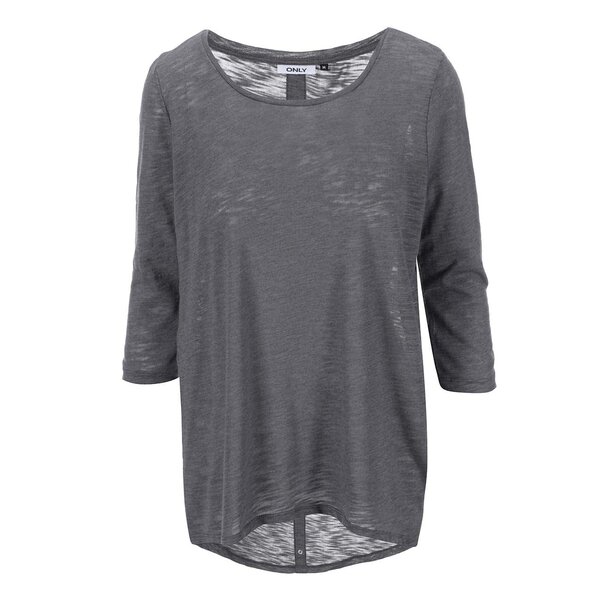Bluza gri deschis cu maneci 3/4 si capse la spate ONLY Casa