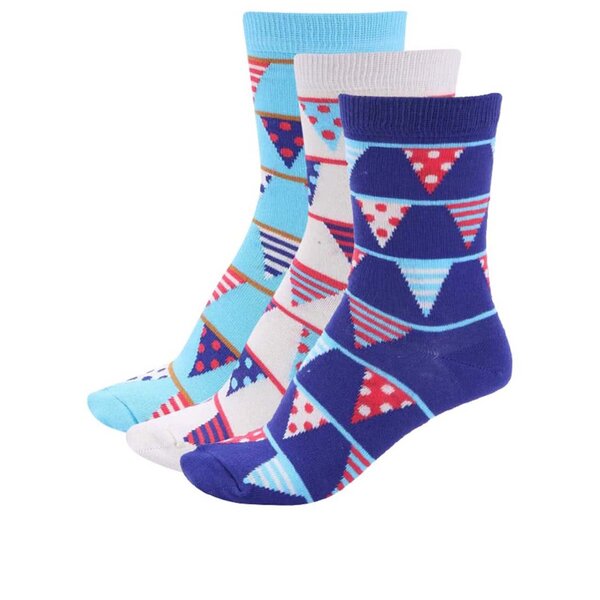 Șosete de damă pentru zile aniversare Oddsocks - Pachet de 3 perechi