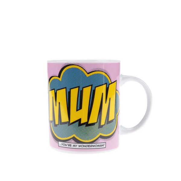 Cana roz din portelan cu text imprimat - Gift Republic Mum