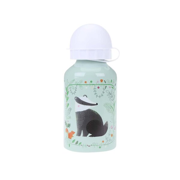 Sticlă verde Sass & Belle cu model bursuc