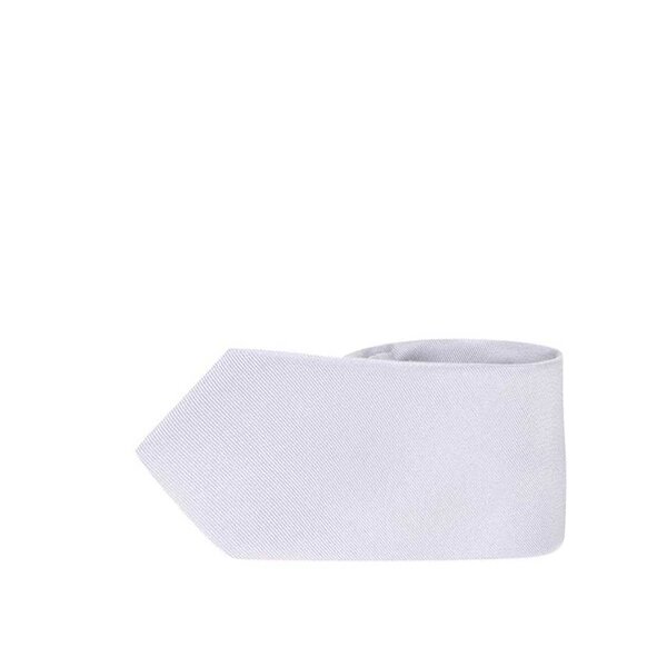 Cravata argintie din matase - Selected Homme Plain