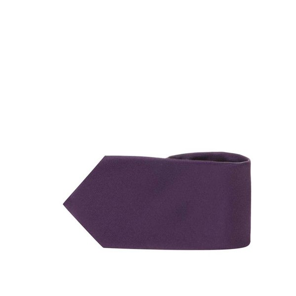 Cravata violet inchis din matase - Selected Homme Plain