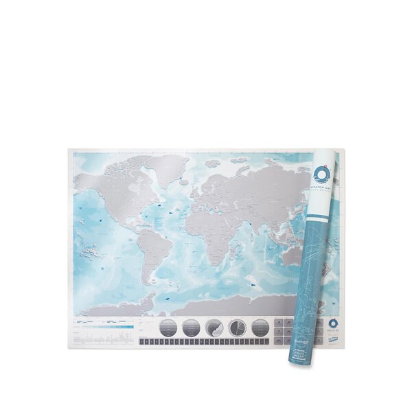 Harta lumii razuibila Luckies Oceans