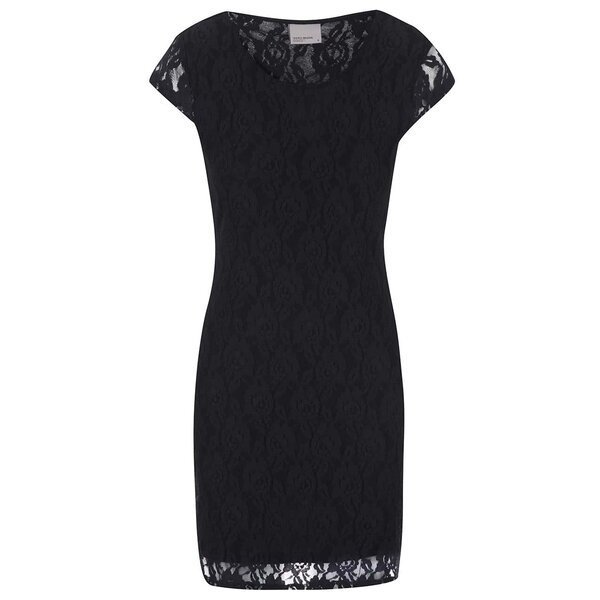 Rochie neagră cu dantelă VERO MODA Lilly