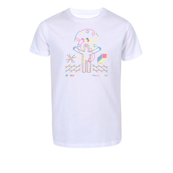 Tricou ZOOT Signal Ring Ging Bling alb