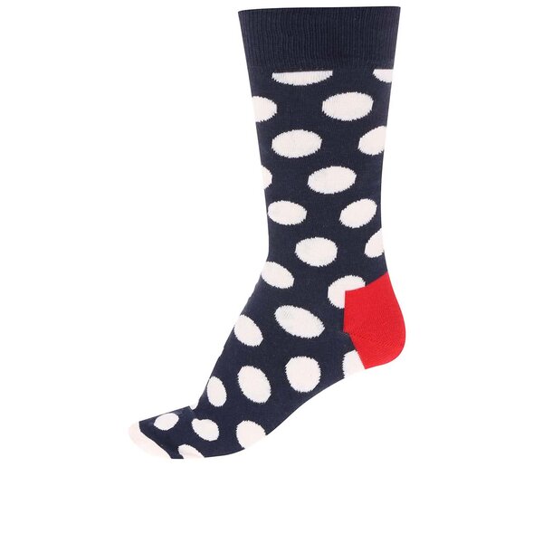 Șosete unisex bleumarin cu buline de la Happy Socks
