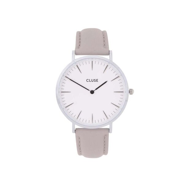 Ceas unisex alb&gri - CLUSE La Bohème Silver