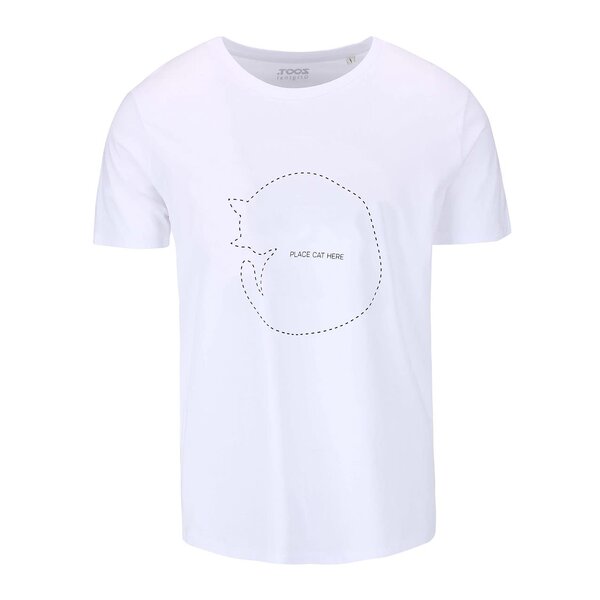 Tricou alb cu print pentru barbati - ZOOT Original