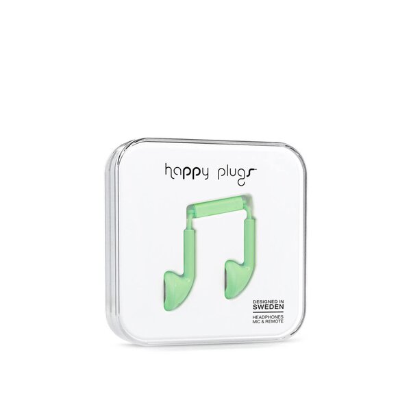 Căști verzi Happy Plugs