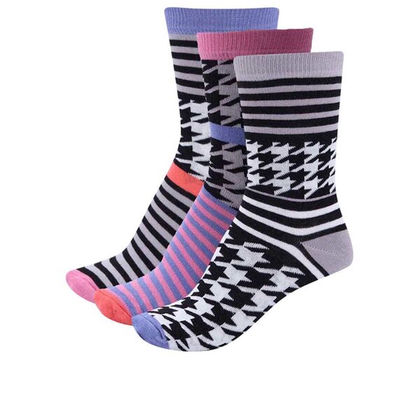 Set de 3 șosete Oddsocks Kylie cu model
