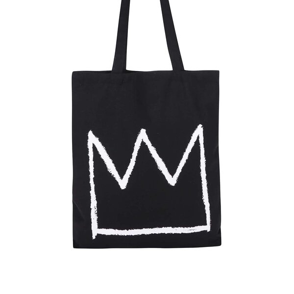 Geantă de pânză cu print coroana ZOOT Original Basquiat