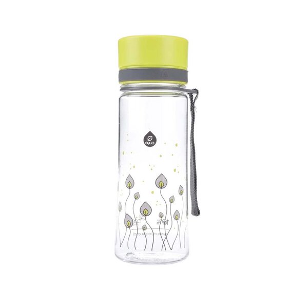 Sticlă din plastic cu imprimeu frunze verzi EQUA (400 ml)
