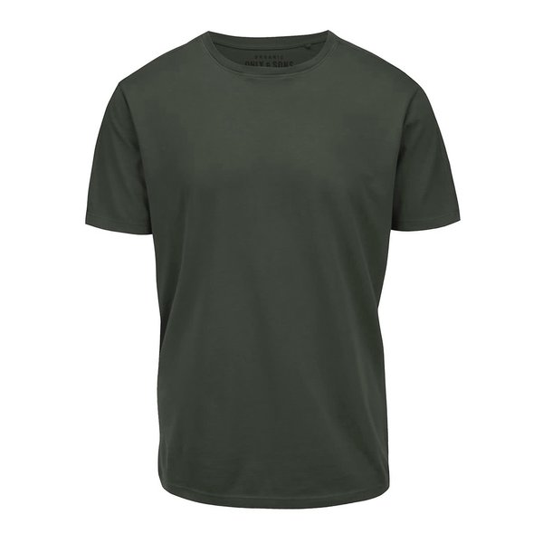 Tricou verde din bumbac - Only & Sons Kanta