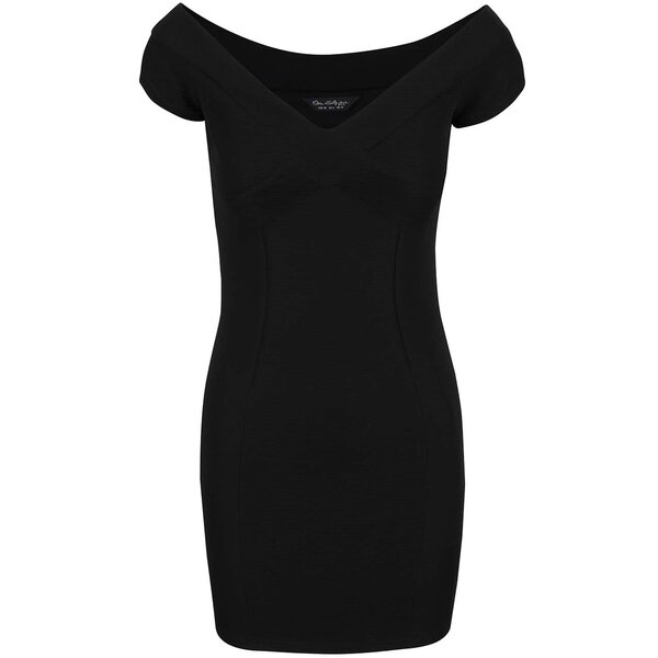 Rochie neagră Miss Selfridge cu decolteu sweetheart