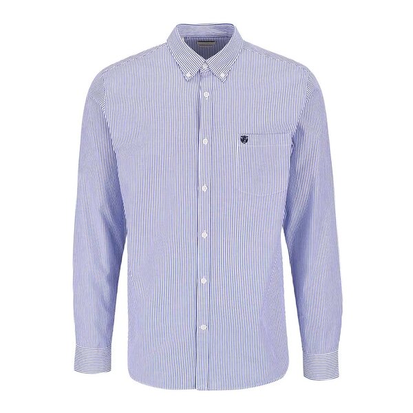 Camasa alba cu dungi albastre si buzunar - Selected Homme Collect