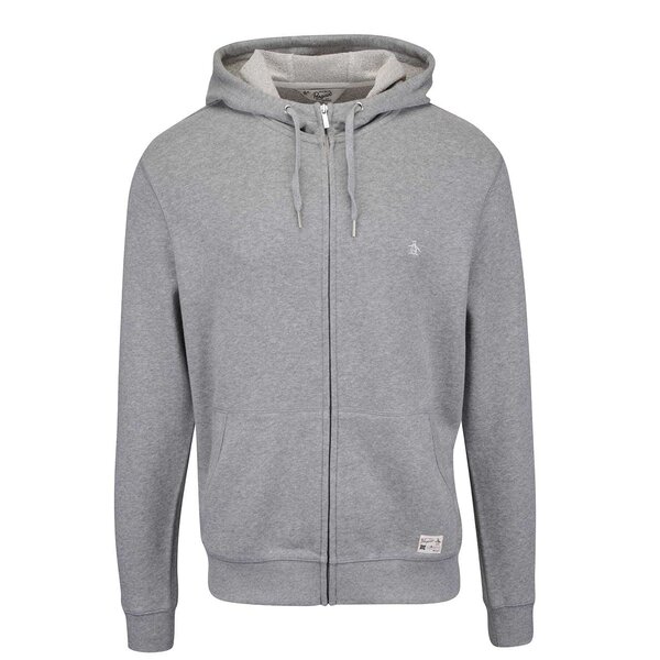Hanorac gri Original Penguin Saddle Hoody