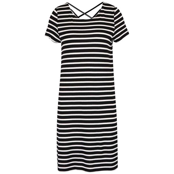Rochie cu dungi ONLY Bera crem-neagră