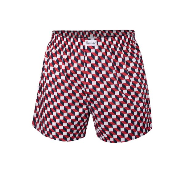 Boxeri cu imprimeu geometric Happy Socks Filled Optic