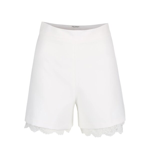 Pantaloni scurti crem cu aplicatie din dantela - Miss Selfridge