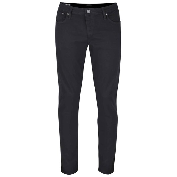 Blugi slim fit negri - Jack & Jones Glenn