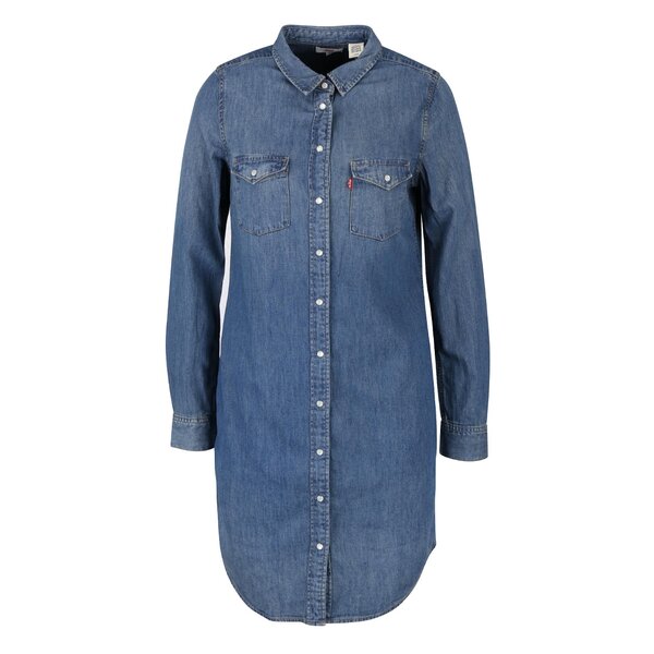 Rochie cămașă din denim Levis® cu mâneci lungi