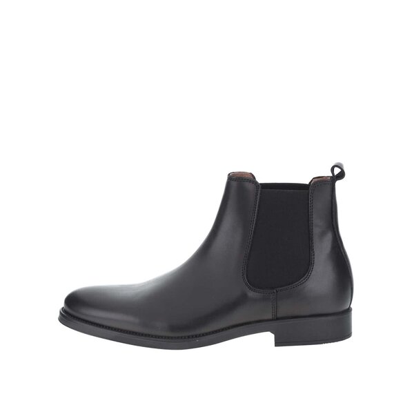 Ghete chelsea negre din piele - Selected Homme Oliver