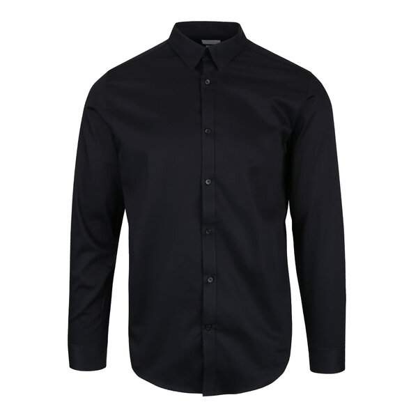 Cămașă neagră Selected Homme Done slim fit