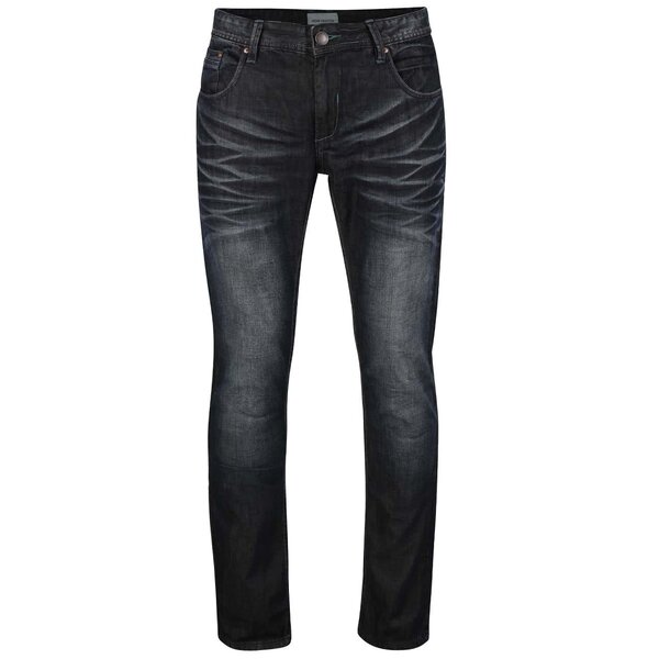 Blugi bleumarin Shine Original cu aspect prespălat