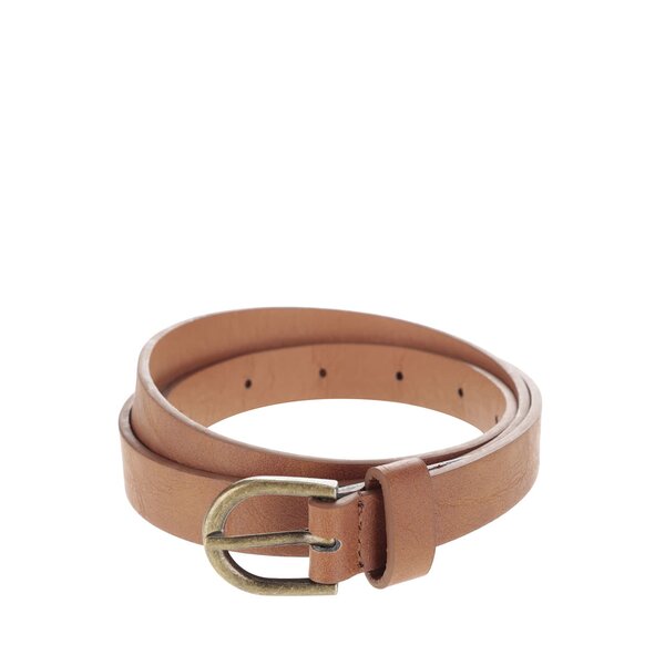 Curea din piele sintetica Pieces Elegance maro