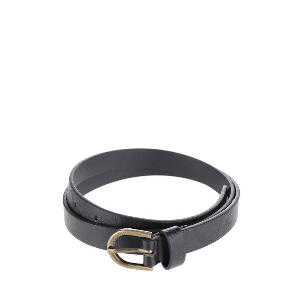 Curea din piele sintetica Pieces Elegance neagră