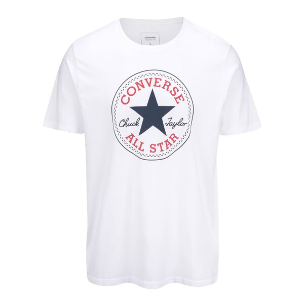 Tricou alb cu logo pentru barbati Converse Core